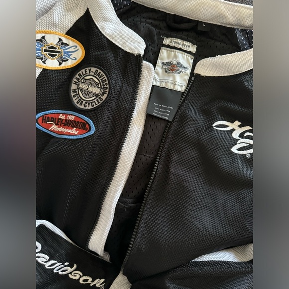 Harley-Davidson Women’s - 2 in 1 Nylon Riding Jacket Size L Embroidered Patches - Picture 9 of 16